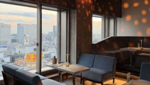 SOAKの店内。最上階から絶景が見渡せる