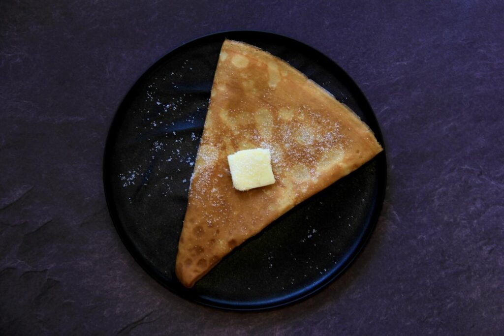 生地だけで美味しいもちもちクレープ