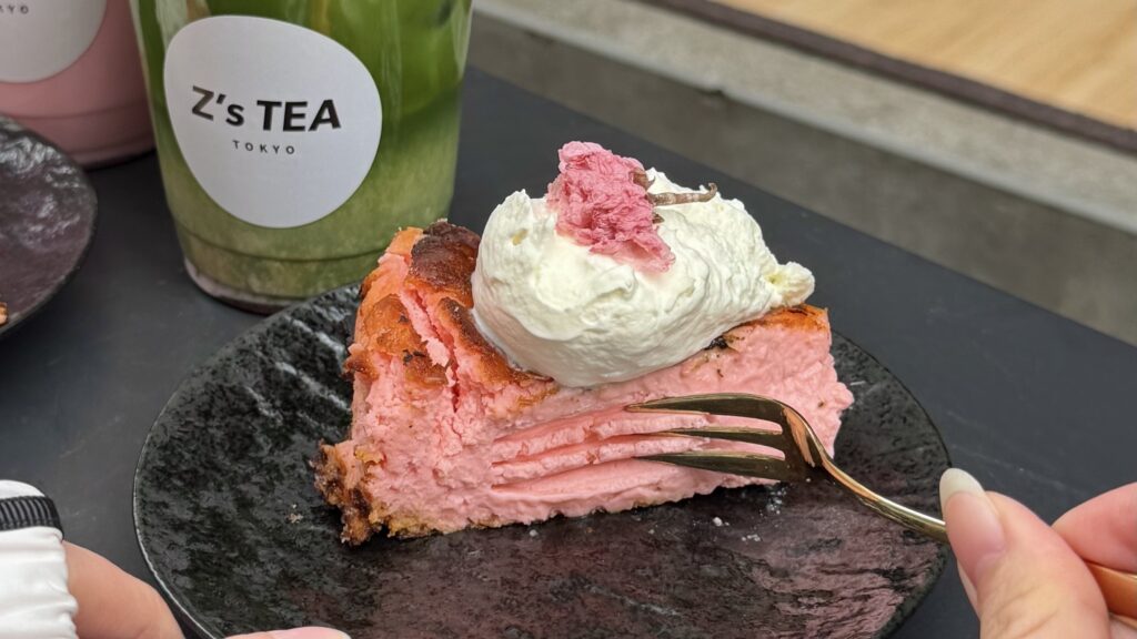  Z's TEA 2026年春メニュー 桜抹茶ラテと桜薫るいちごバスクチーズケーキ