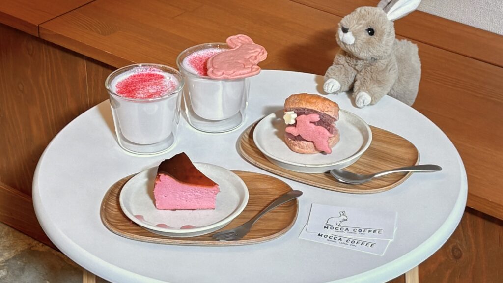 春限定浅草のMOCCA COFFEEで提供されるうさぎモチーフの桜スコーン