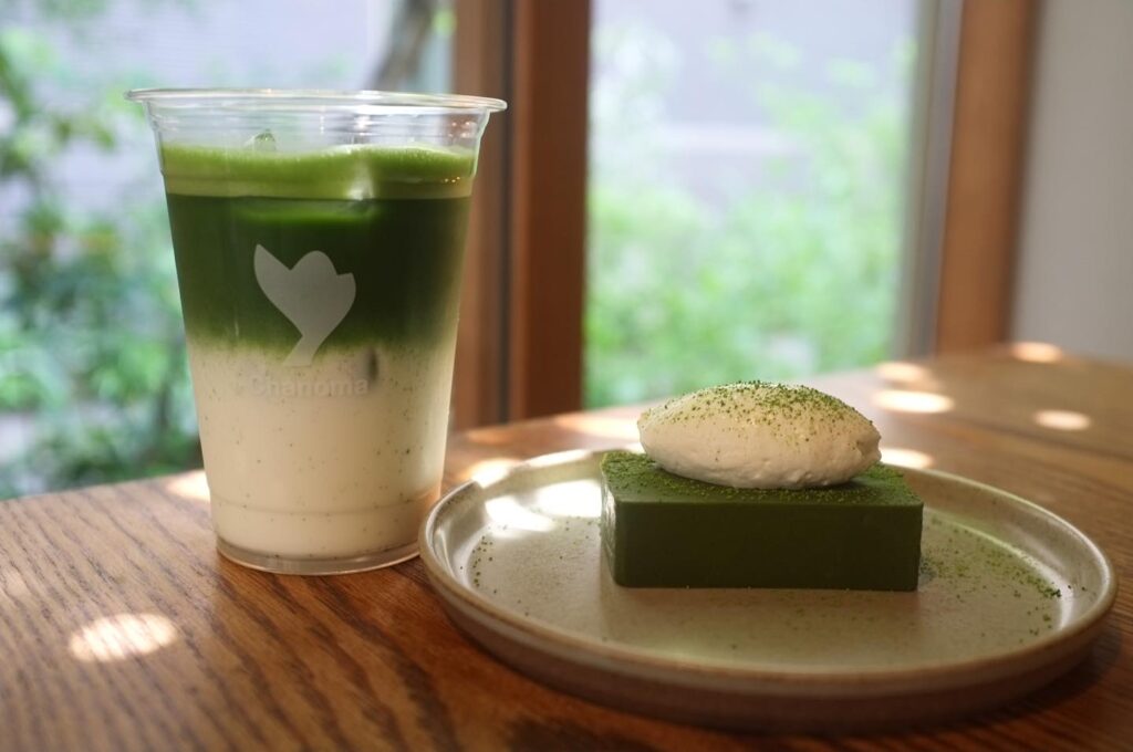 古民家カフェchanoma の抹茶メニュー