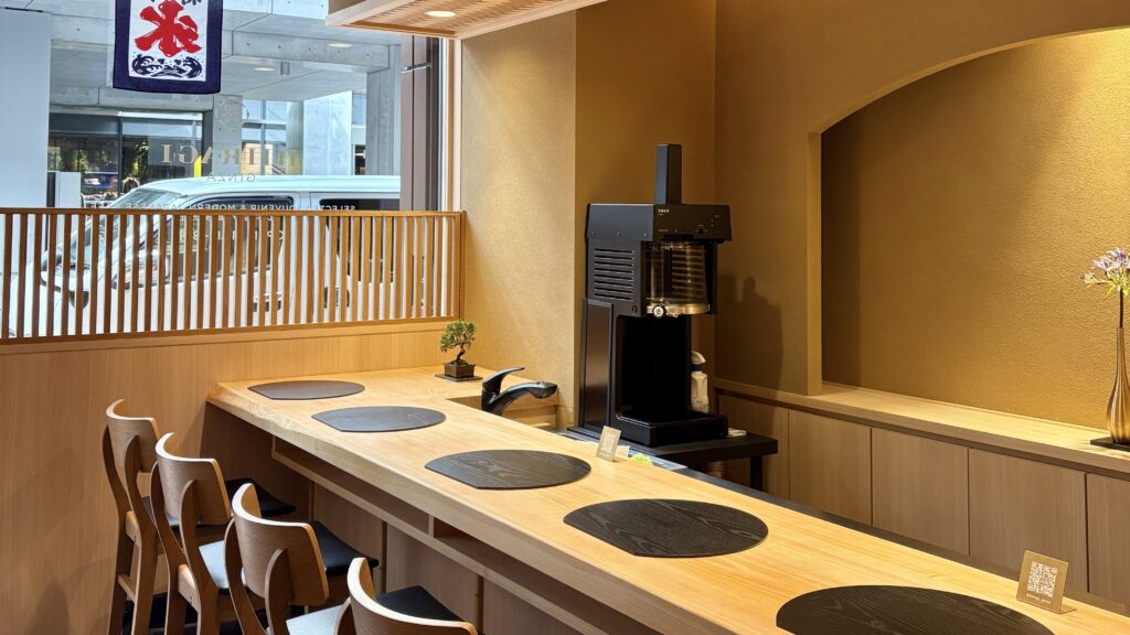 ひいらぎ 銀座本店のカウンター席