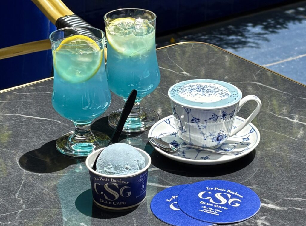 CSG BLUE CAFE AOYAMAのブルーなメニュー