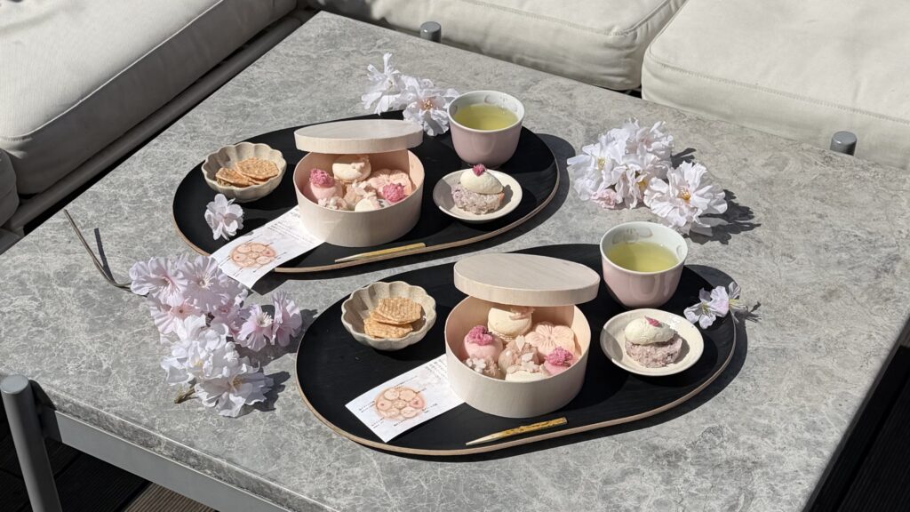 moska by gingergarden にオープンした桜の和カフェメニュー