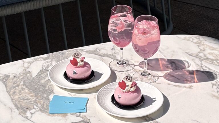 THE BLUEの桜がテーマの春限定メニュー