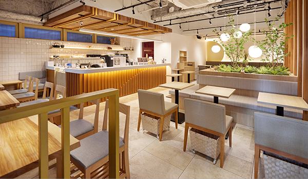 ancolo cafe（アンコロカフェ）の広々とした店内