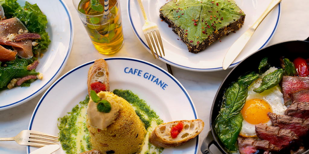 CAFE GITANEのおしゃれなNY風メニュー