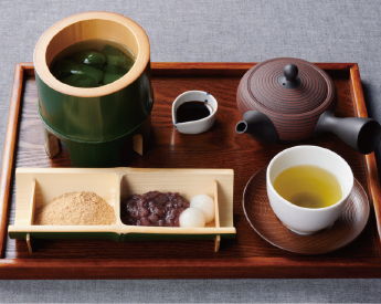 京都 茶寮翠泉 新宿店の和カフェセット